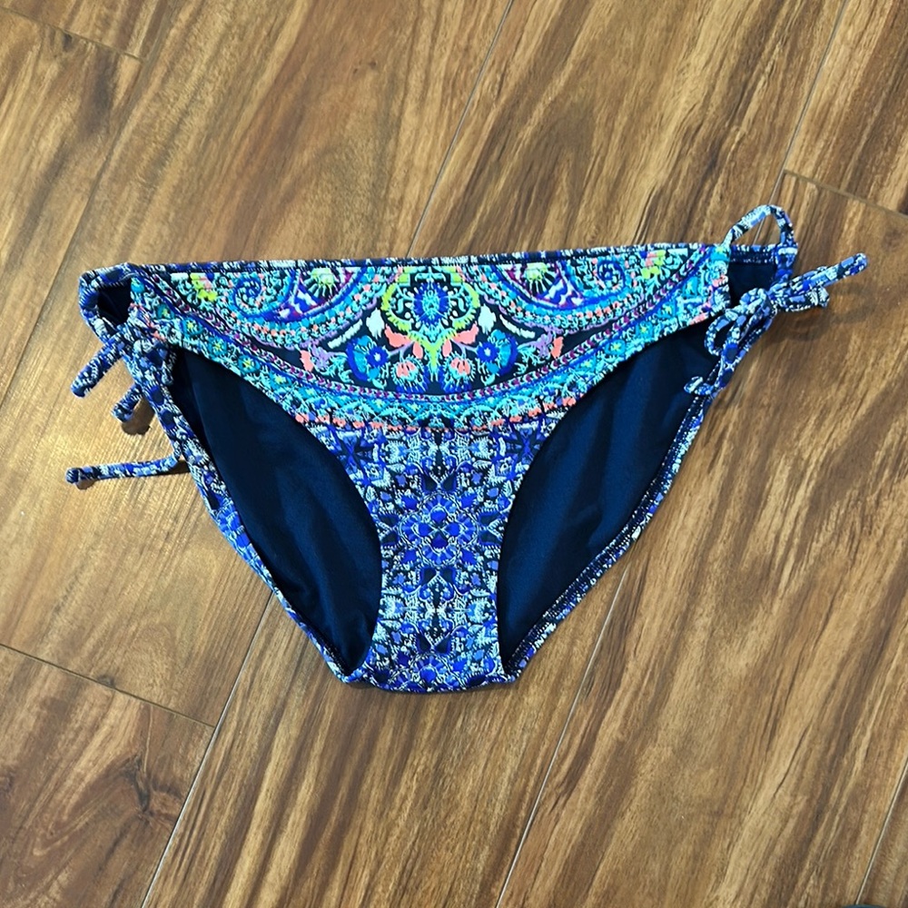 Athleta Blue Baja String Bikini Bottom